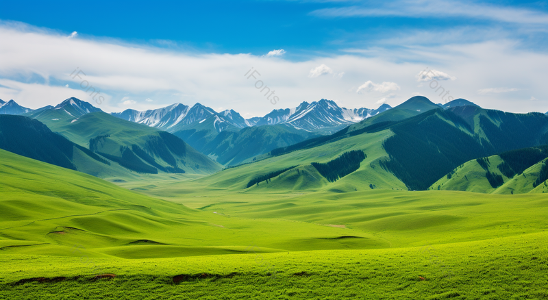 雪山草原,高清,摄影图,摄影图片,图片大全,摄影图免费下载